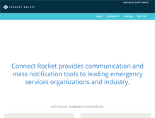 Tablet Screenshot of connectrocket.com